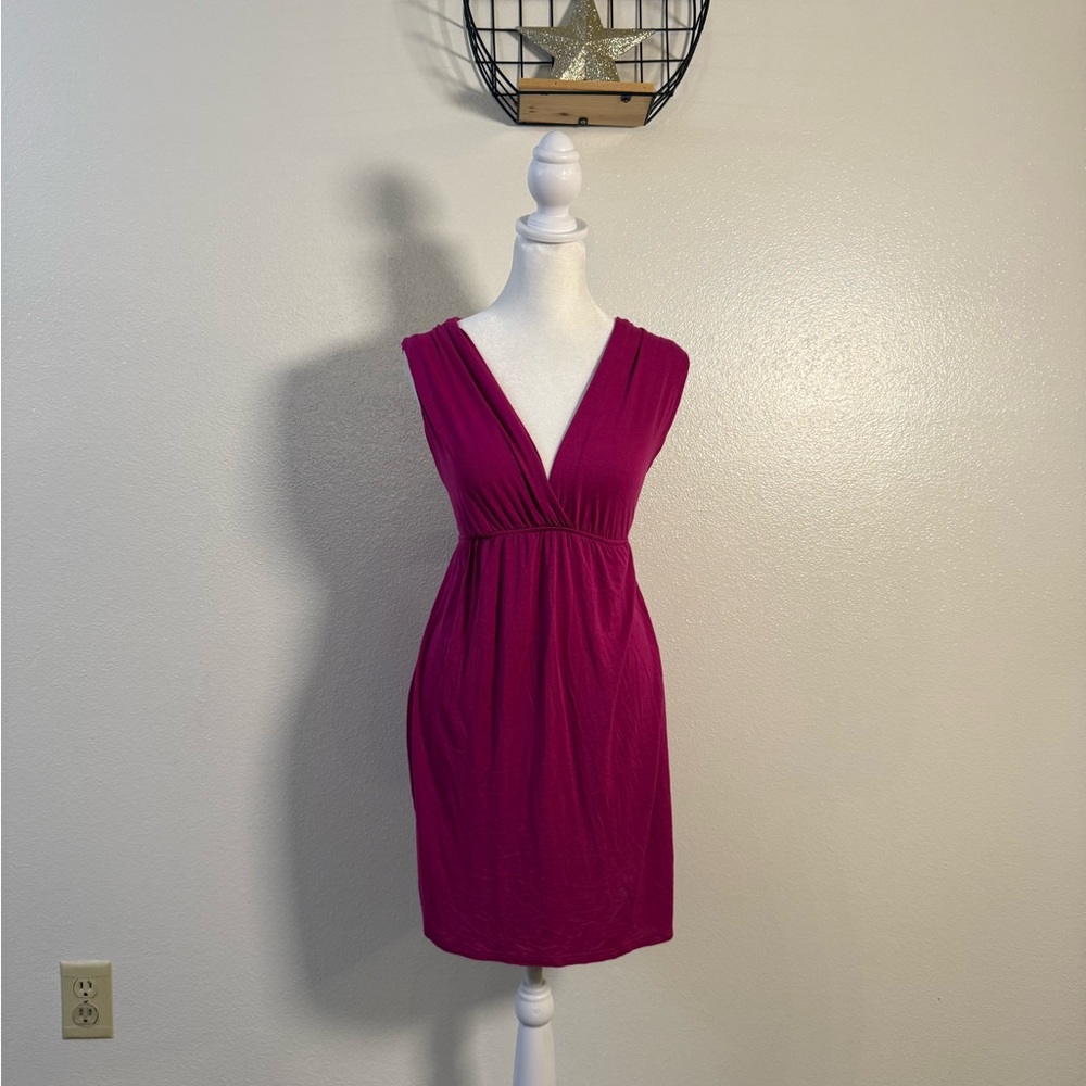 Y2K hot pink mini dress with crochet back